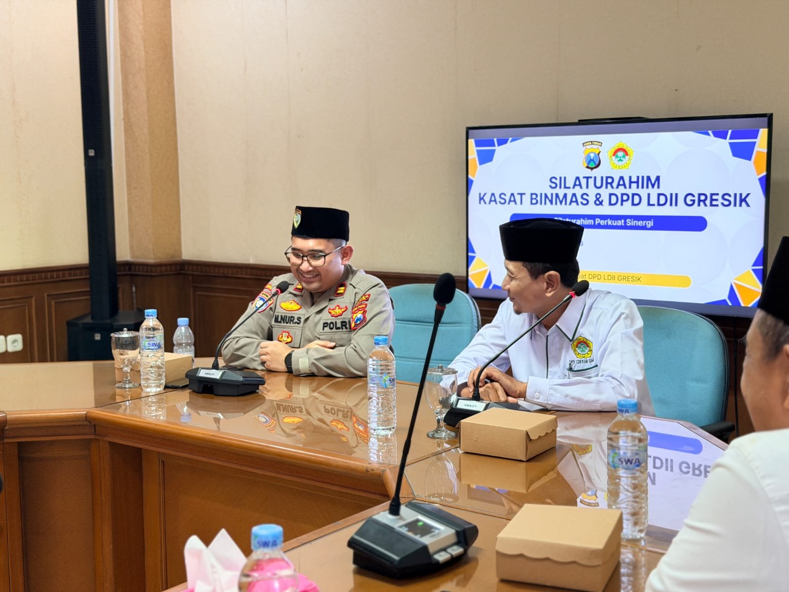 Jaga Sitkamtibmas Aman, Kasat Binmas Polres Gresik Jalin Silaturahmi dengan Pengurus DPD LDII