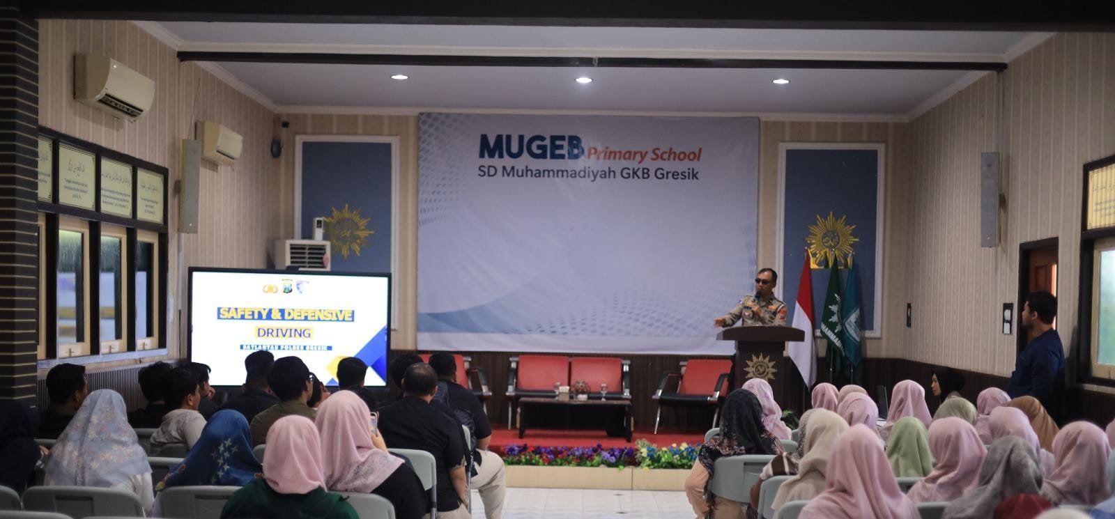 Polres Gresik Tanamkan Budaya Tertib Lalu Lintas Sejak Dini, Gandeng Guru Lewat Polantas Menyapa
