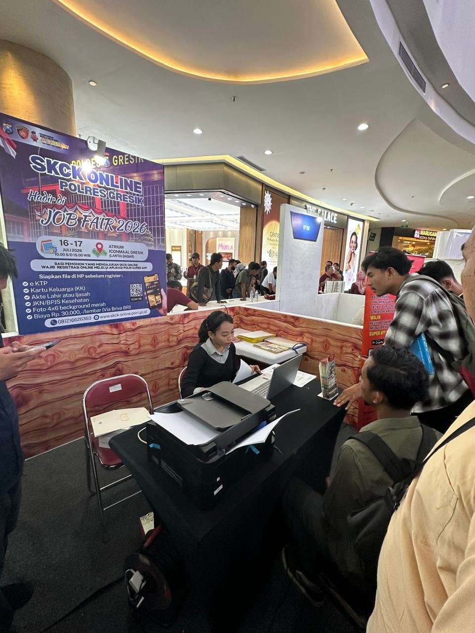 Polres Gresik Buka Layanan SKCK Online di Job Fair 2026, Pencari Kerja Bisa Urus Persyaratan di Lokasi